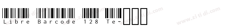 Libre Barcode 128 Te字体转换